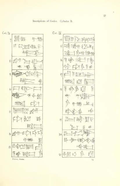 The great cylinder inscriptions A [and] B of Gudea, copied from the original clay cylinders of the Telloh Collection Vol. 1 by I. M. Price (1899)