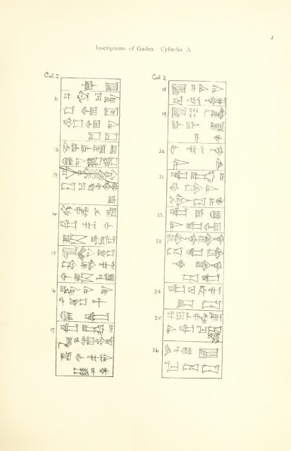 The great cylinder inscriptions A [and] B of Gudea, copied from the original clay cylinders of the Telloh Collection Vol. 1 by I. M. Price (1899)