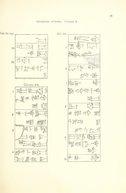 The great cylinder inscriptions A [and] B of Gudea, copied from the original clay cylinders of the Telloh Collection Vol. 1 by I. M. Price (1899)