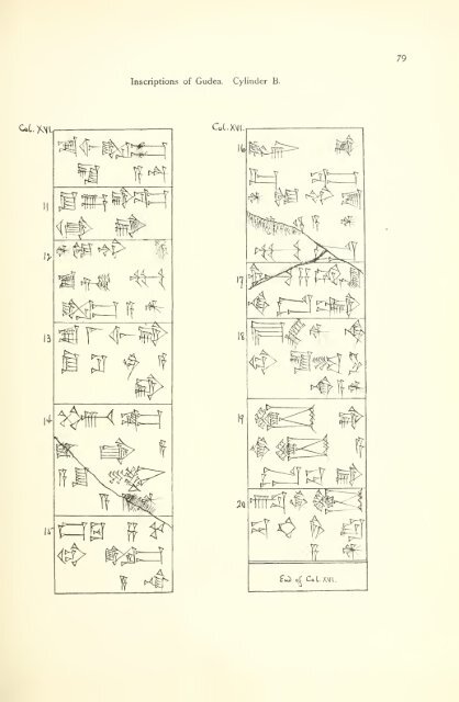 The great cylinder inscriptions A [and] B of Gudea, copied from the original clay cylinders of the Telloh Collection Vol. 1 by I. M. Price (1899)