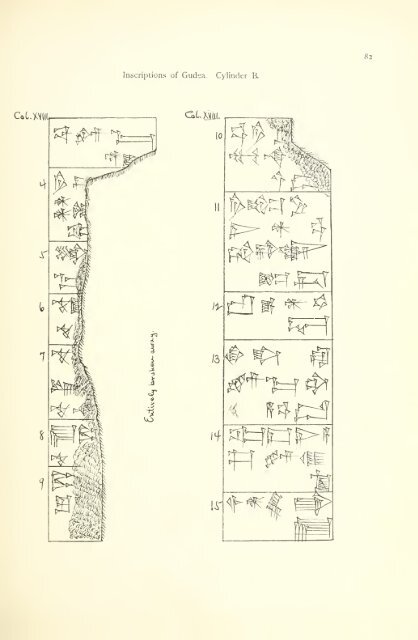 The great cylinder inscriptions A [and] B of Gudea, copied from the original clay cylinders of the Telloh Collection Vol. 1 by I. M. Price (1899)