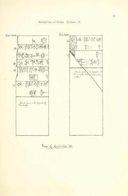 The great cylinder inscriptions A [and] B of Gudea, copied from the original clay cylinders of the Telloh Collection Vol. 1 by I. M. Price (1899)