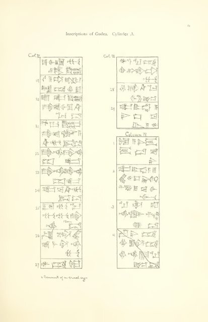 The great cylinder inscriptions A [and] B of Gudea, copied from the original clay cylinders of the Telloh Collection Vol. 1 by I. M. Price (1899)