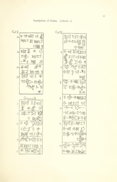 The great cylinder inscriptions A [and] B of Gudea, copied from the original clay cylinders of the Telloh Collection Vol. 1 by I. M. Price (1899)