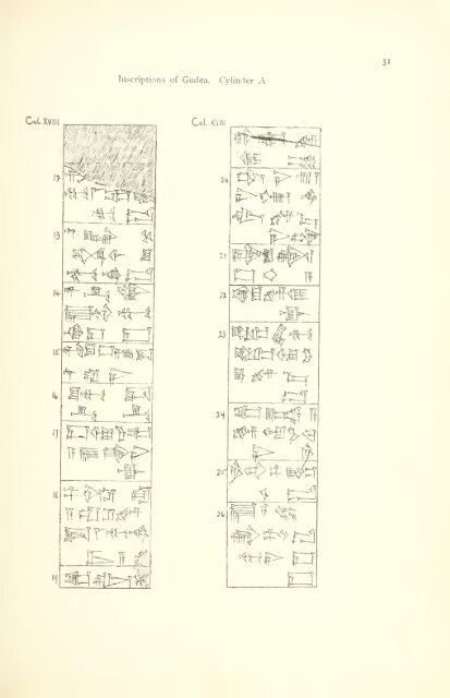 The great cylinder inscriptions A [and] B of Gudea, copied from the original clay cylinders of the Telloh Collection Vol. 1 by I. M. Price (1899)