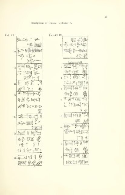 The great cylinder inscriptions A [and] B of Gudea, copied from the original clay cylinders of the Telloh Collection Vol. 1 by I. M. Price (1899)