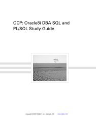 OCP: Oracle8i DBA SQL and PL/SQL Study Guide - portal.  aauj . edu