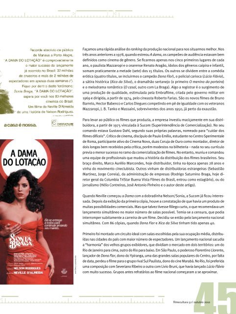 ARRASA QUARTEIRÃO - Revista Filme Cultura - via: Ed. Alápis