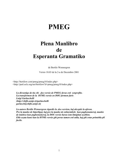 Plena Manlibro de Esperanta Gramatiko - Hejmo