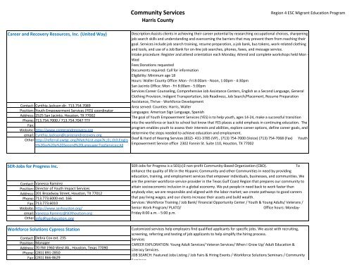 Directory of Services by County print  16-17