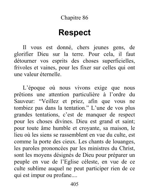 Messages à la jeunesse - Ellen G. White