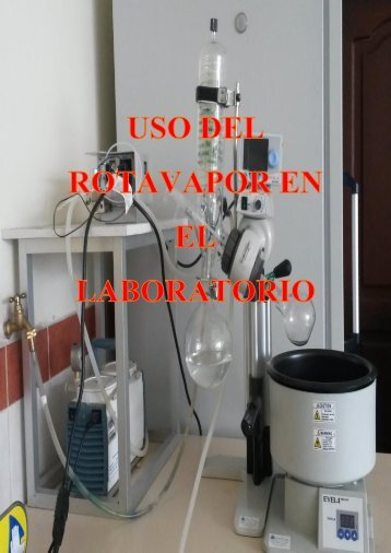 Uso del rotavapor en el laboratorio 