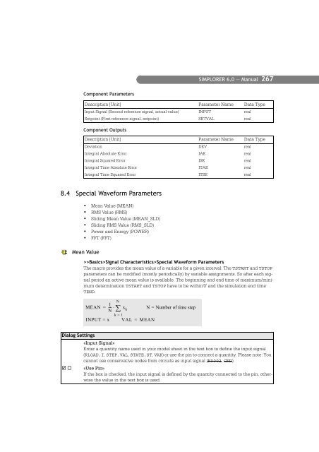 SIMPLORER User Manual V6.0 - FER-a