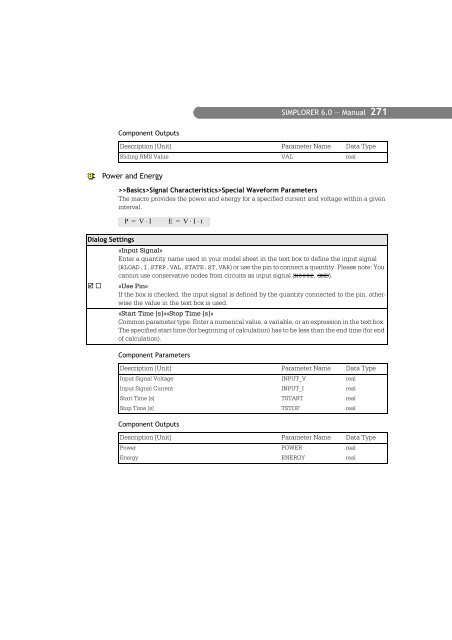 SIMPLORER User Manual V6.0 - FER-a