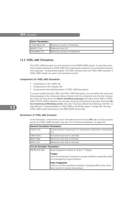 SIMPLORER User Manual V6.0 - FER-a