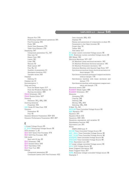 SIMPLORER User Manual V6.0 - FER-a