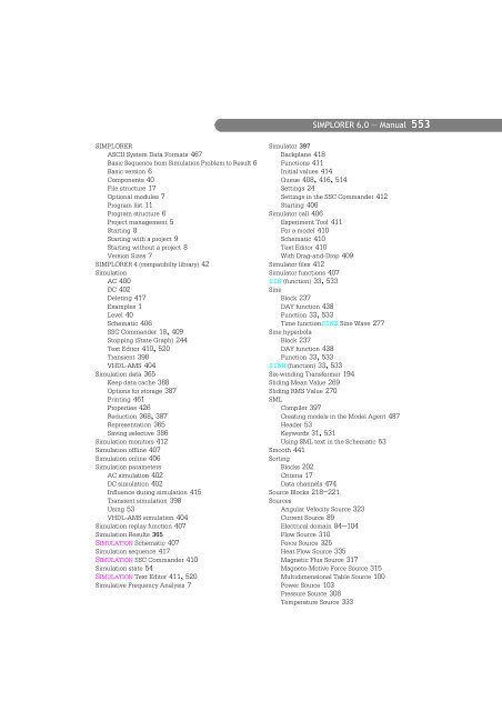 SIMPLORER User Manual V6.0 - FER-a