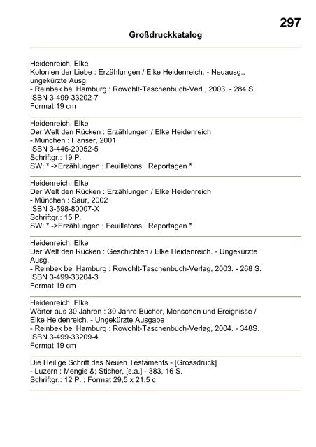 Katalog GroÃŸdruck - Deutsche Blindenstudienanstalt e.V.