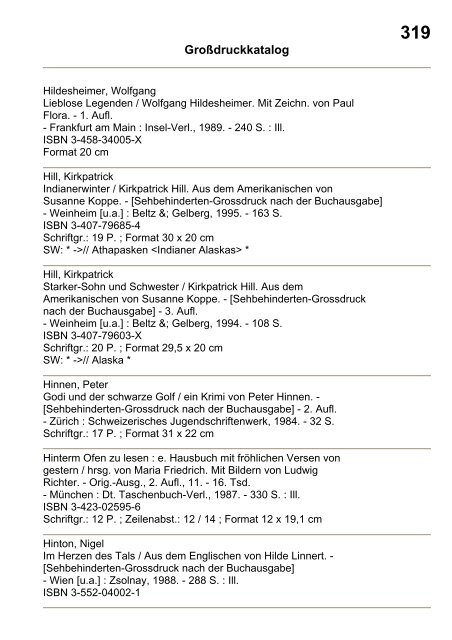 Katalog GroÃŸdruck - Deutsche Blindenstudienanstalt e.V.