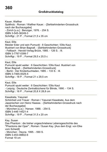 Katalog GroÃŸdruck - Deutsche Blindenstudienanstalt e.V.