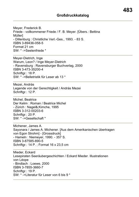 Katalog GroÃŸdruck - Deutsche Blindenstudienanstalt e.V.