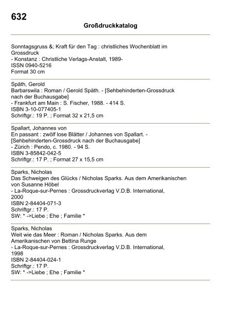 Katalog GroÃŸdruck - Deutsche Blindenstudienanstalt e.V.