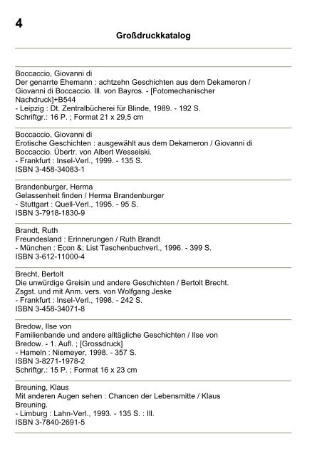 Katalog GroÃŸdruck - Deutsche Blindenstudienanstalt e.V.