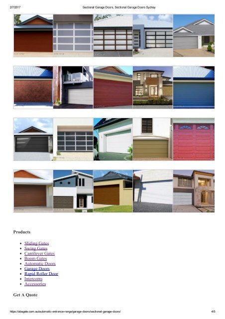 Sectional Garage Doors, Sectional Garage Doors Sydney