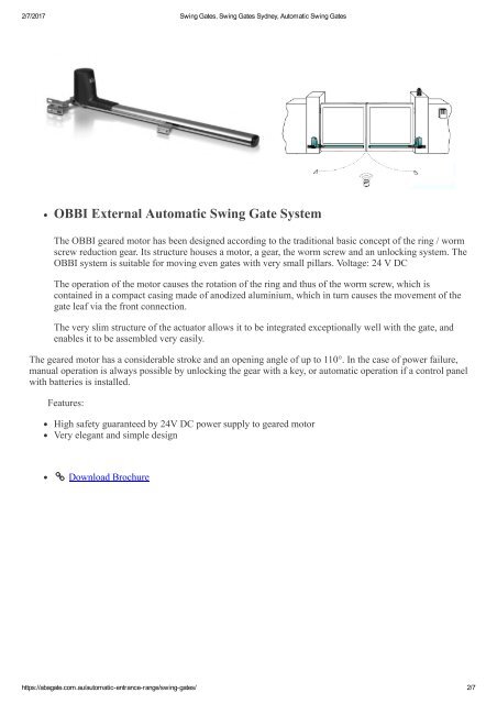 Swing Gates, Swing Gates Sydney, Automatic Swing Gates