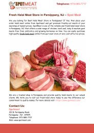 Fresh Halal Meat Store in Parsippany – Spot Meat