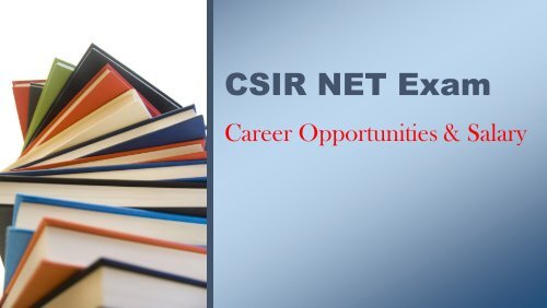 CSIR NET Exam Career & Salary