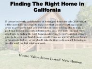 Homes For Sale in California