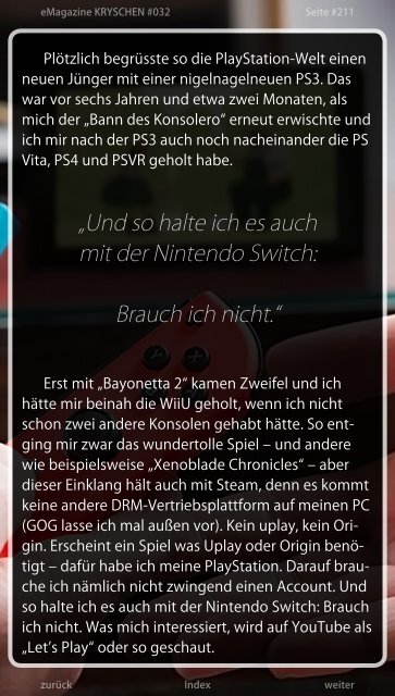 Inoffizielles PlayStation eMagazin KRYSCHEN #032