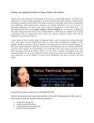 yahoo support Number in USA 