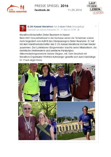 Pressespiegel E.ON Kassel Marathon 2016