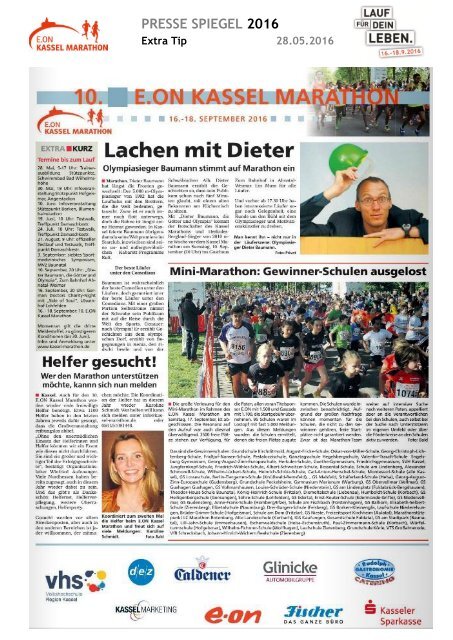 Pressespiegel E.ON Kassel Marathon 2016