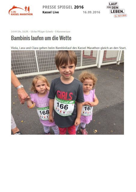 Pressespiegel E.ON Kassel Marathon 2016