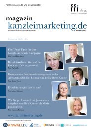 Kanzleimarketing.de Magazin - Ausgabe 1 - 2017