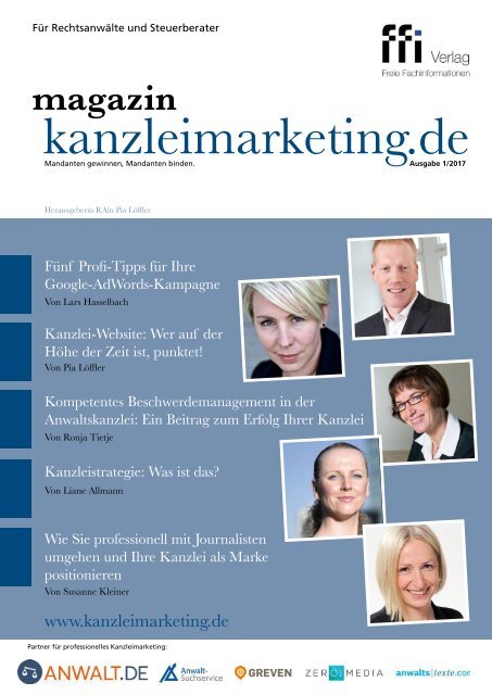 Kanzleimarketing.de Magazin - Ausgabe 1 - 2017