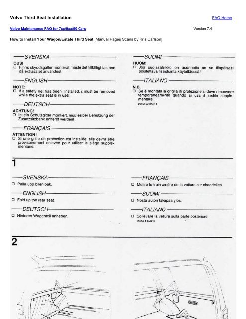 Volvo Maintenance Hints for 7xx/9xx - Bill Garland's Nuclear ...