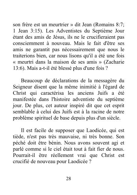 Jésus-Christ interpelle encore Laodicée -  Robert J. Wieland