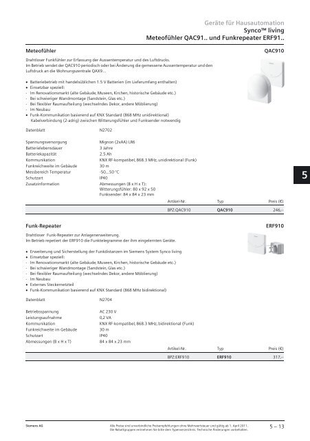 HLK-Regelung, Gebäudeautomation Produktkatalog 2011 Answers ...