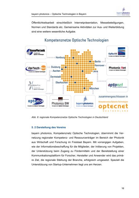 Optische Technolgien in Bayern Kurzstudie - bayern photonics eV