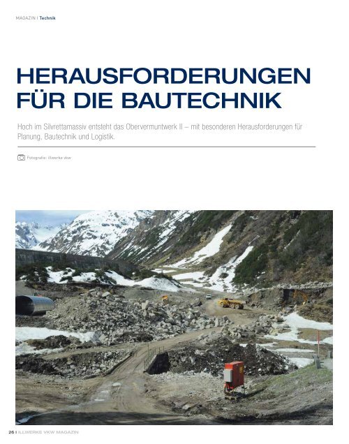 Illwerke VKW Magazin Ausgabe 30