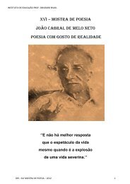 XVI Mostra de Poesia João Cabral