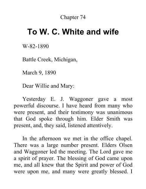 The Ellen G. White 1888 Materials: Volume 2 - Ellen G. White