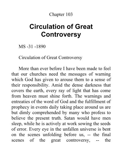 The Ellen G. White 1888 Materials: Volume 2 - Ellen G. White