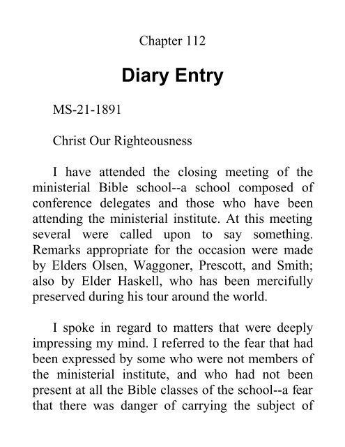 The Ellen G. White 1888 Materials: Volume 2 - Ellen G. White