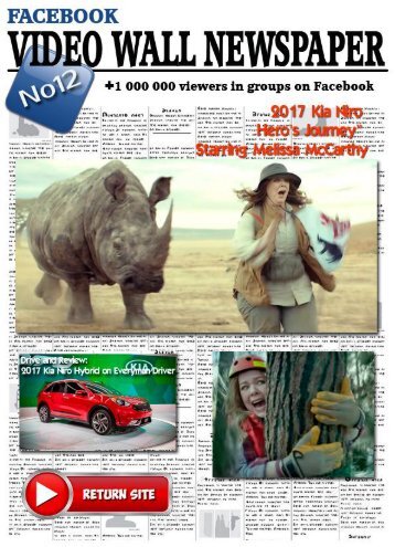 Video wall newspaper for Facebook №12 RU1