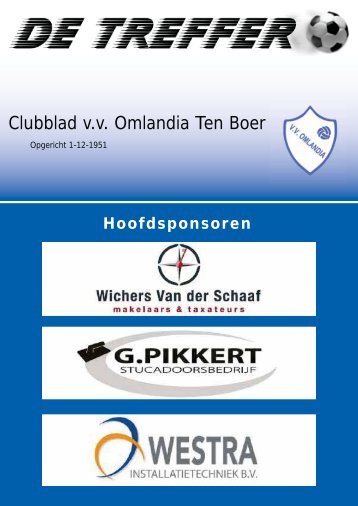 Clubblad v.v Omlandia Ten Boer